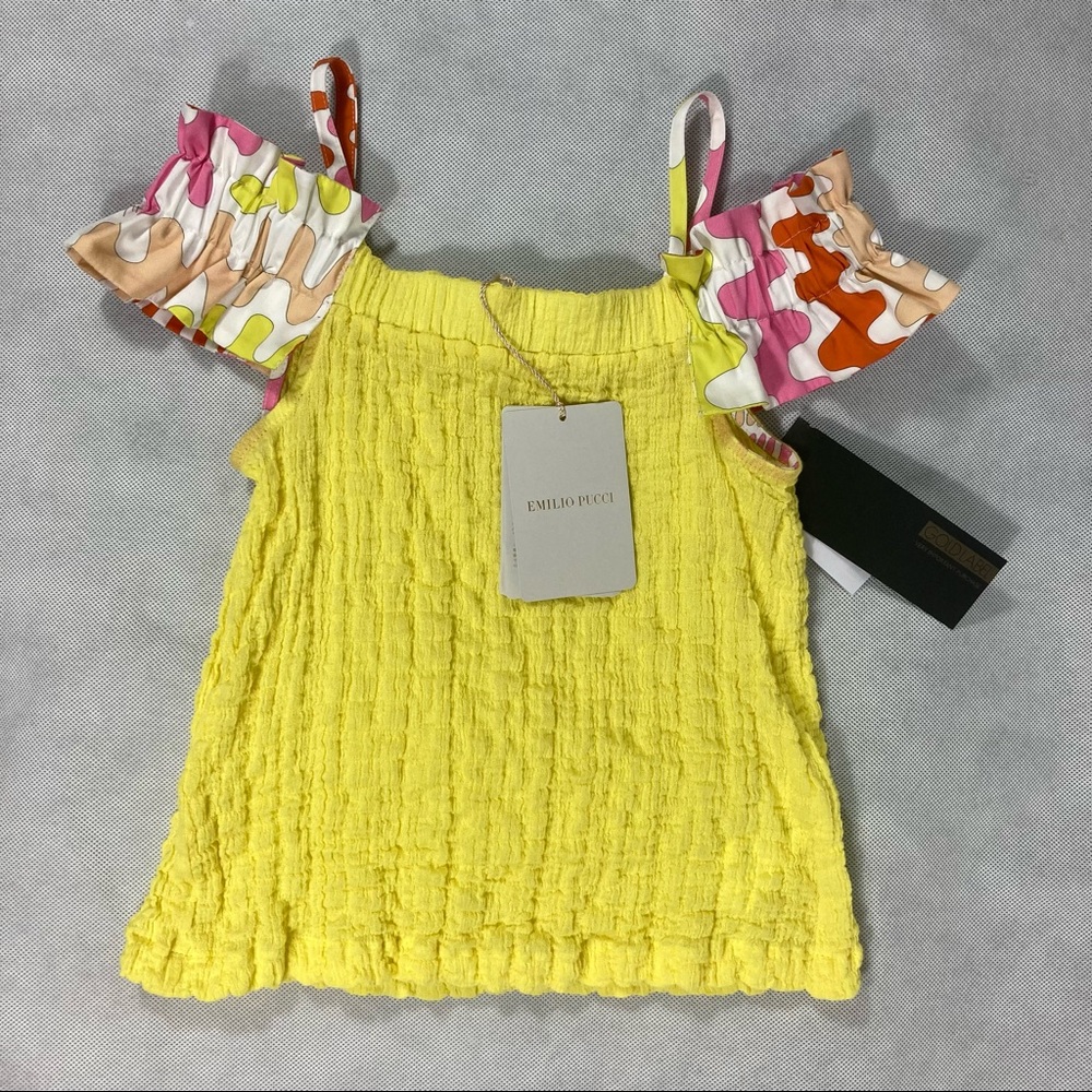 NWT Emilio Pucci Girls Tank Top 6Y